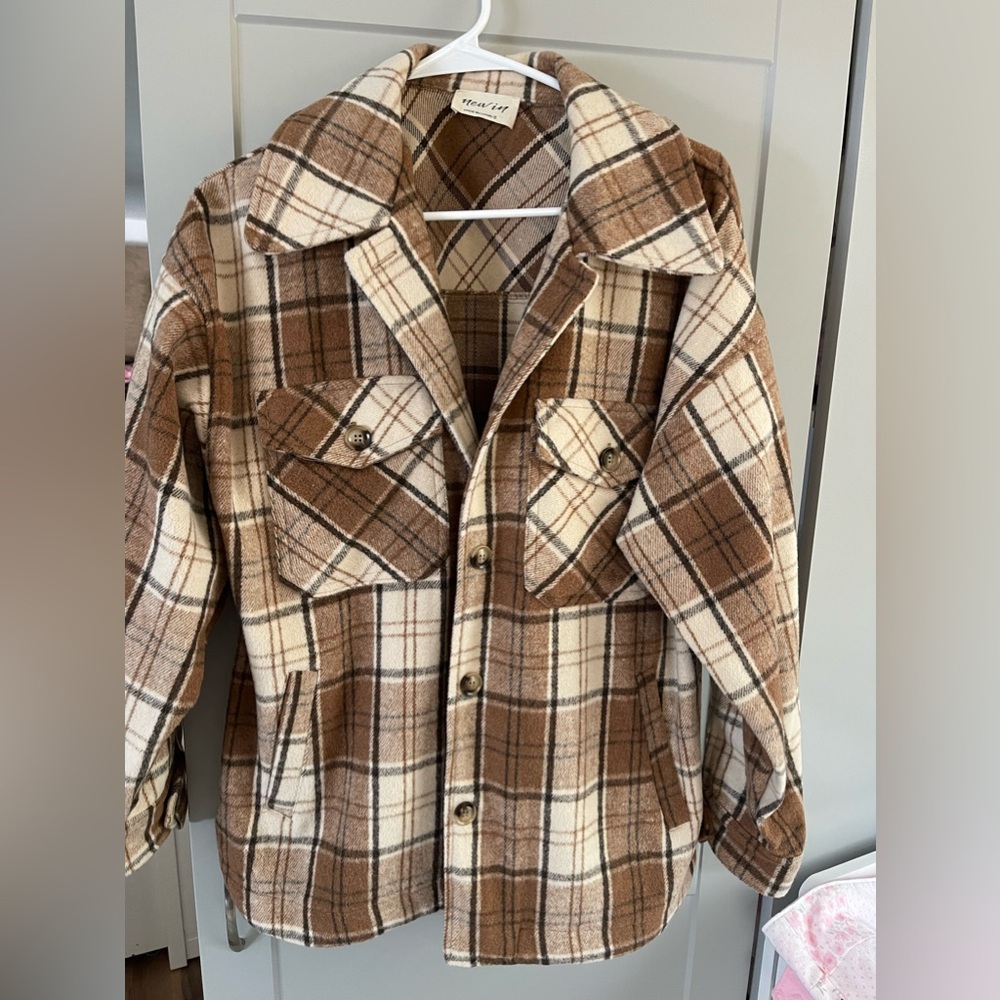 Plaid shacket